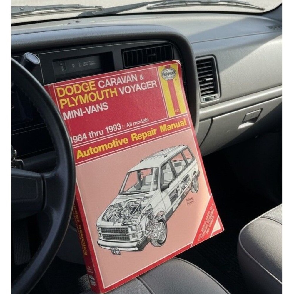 Haynes Dodge Caravan Plymouth Voyager Repair Manual 1984-1993 Vintage Guide Book